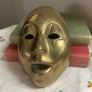 Vintage brass carnival mask
